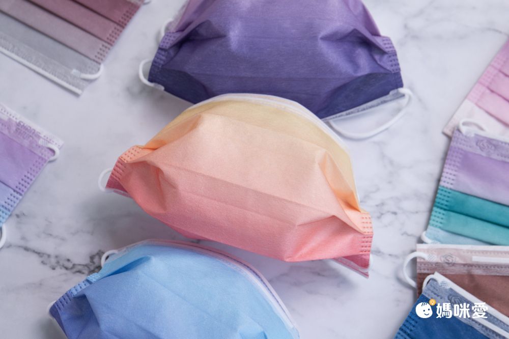 上順醫材 SHANG SHUN - 漸層系列成人三層醫療級/MD雙鋼印/台灣製平面口罩-漸層系列-暖陽玫瑰 (17.5*9.5cm (±0.5))-50入/盒(未滅菌)