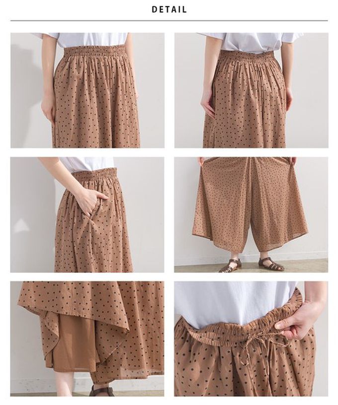 日本 OMNES - 100%印度棉 飄逸巴里紗超寬褲-深藍