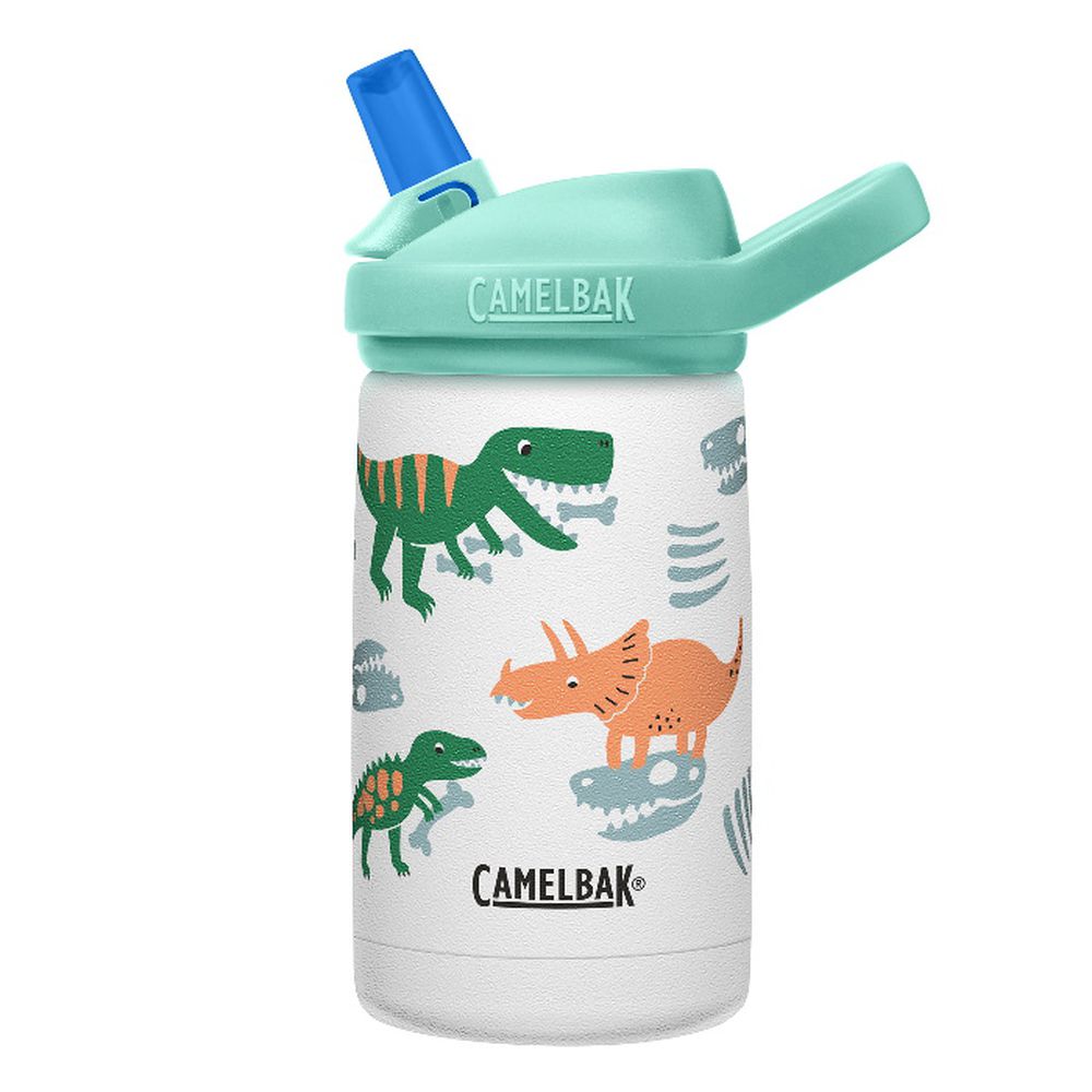 CamelBak - eddy+ 兒童吸管雙層不鏽鋼保溫瓶-化石恐龍 (350ML)