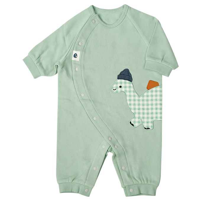 akachan honpo - 長袖兔裝 翻身神隊友-彈性材質-綠色