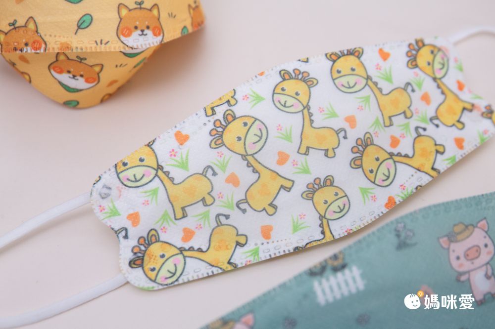 令和 Linghe - 兒童醫療級韓式KF94立體口罩/雙鋼印/台灣製-4D魚形/3D韓版-迷鹿 (17x7±0.5cm)-10入/盒(未滅菌)