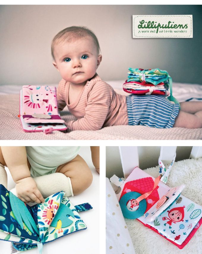 比利時 Lilliputiens - 咬咬翻翻布書-羅莎莉小牛