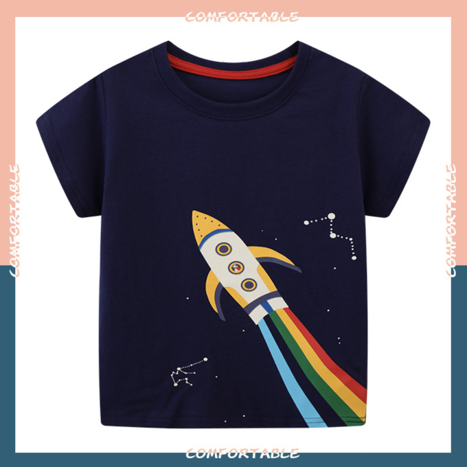 love, charlotte - 夜光火箭全棉短袖上衣