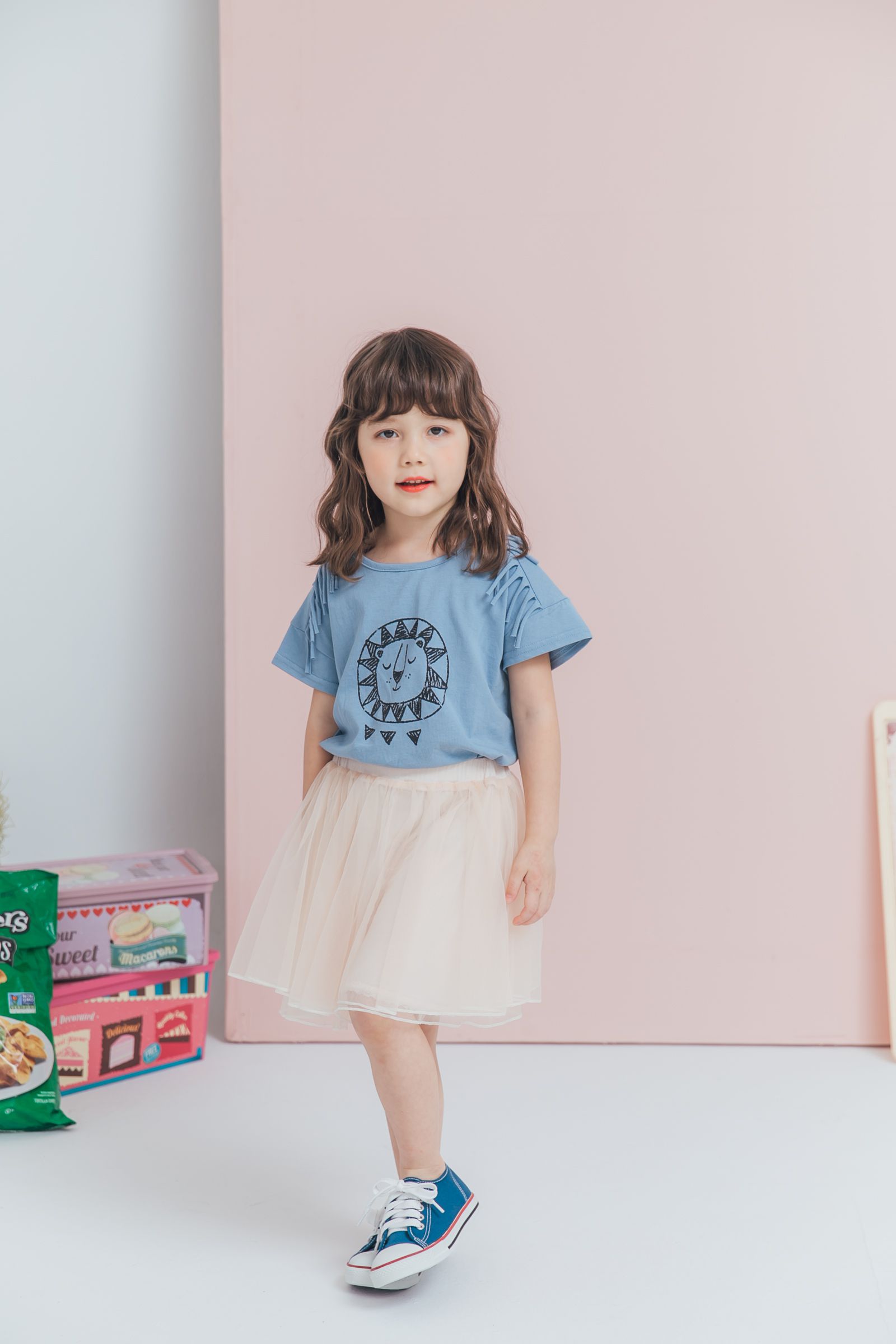 Peachy - 北鼻款*獨家訂製綿柔空氣紗裙-短裙款-氣質杏