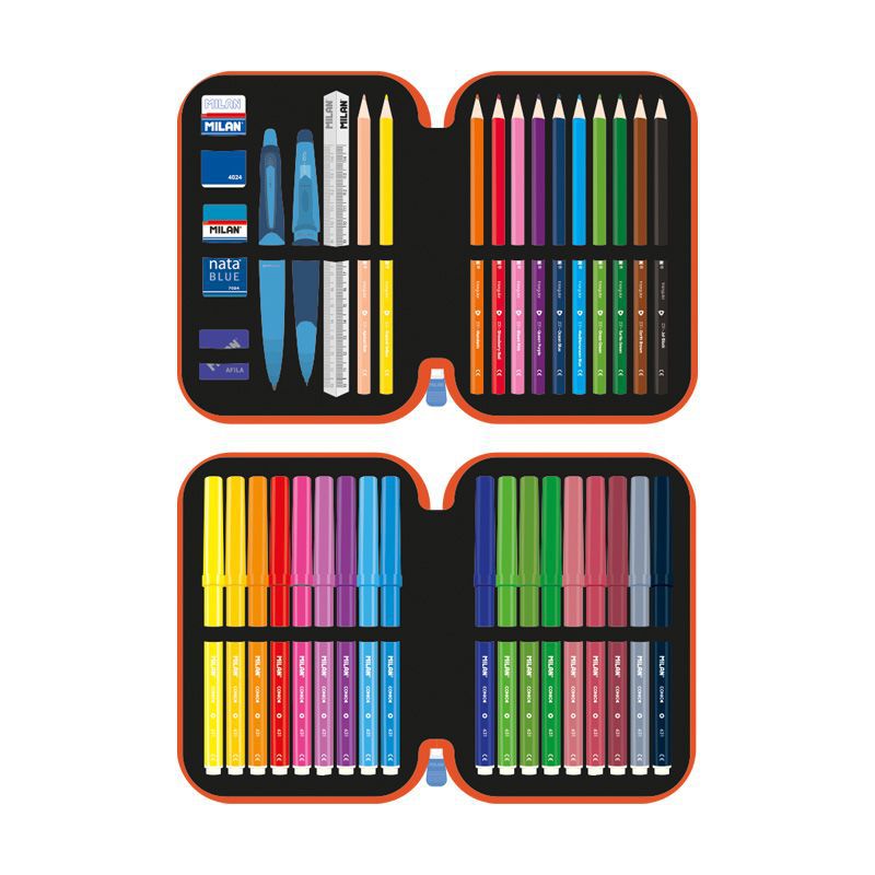 MILAN - 隨行畫筆袋著走_挖土機(雙層式)