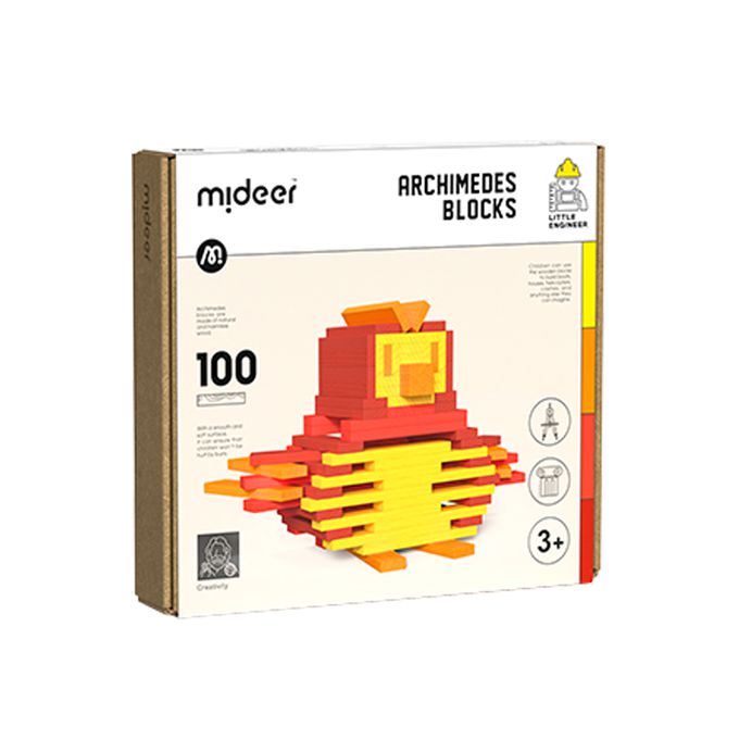 MiDeer - 阿基米德積木(暖色100片)