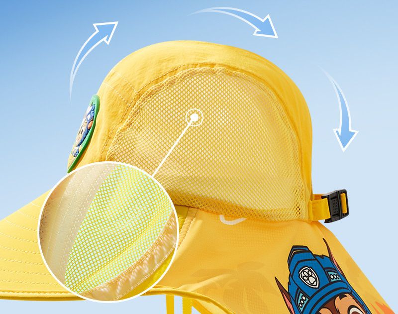 汪汪隊兒童大帽簷遮陽帽-阿奇-黃色 (50-54cm)