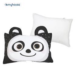 韓國 myhouse - 防蟎抗敏可愛動物夥伴雙面兒童枕頭套+枕心-熊貓寶寶-40x60cm