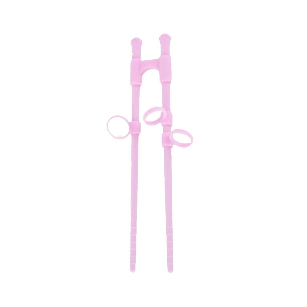 加拿大帕緹塔Partita - 矽膠兒童學習筷-粉色-3.5x18cm