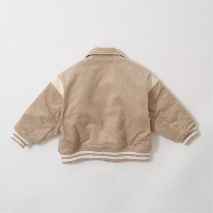 日本 b-ROOM - 燈芯絨率性運動風外套-內裏絎縫-酒紅