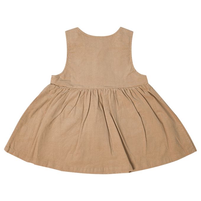 akachan honpo - 背心裙-超細燈芯絨-淺卡其色