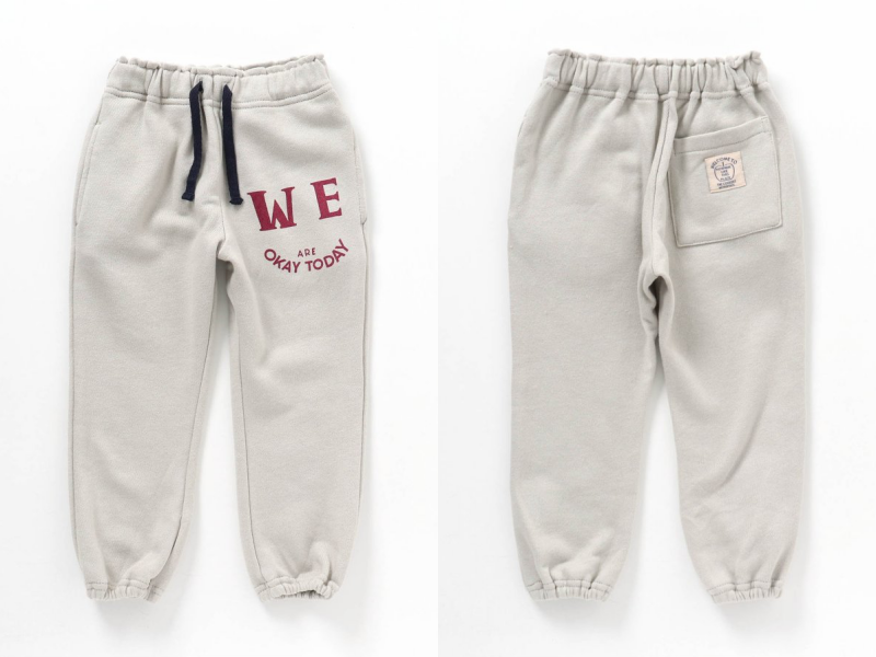 日本 BREEZE - 100%棉 美式休閒抽繩束口長褲-橘