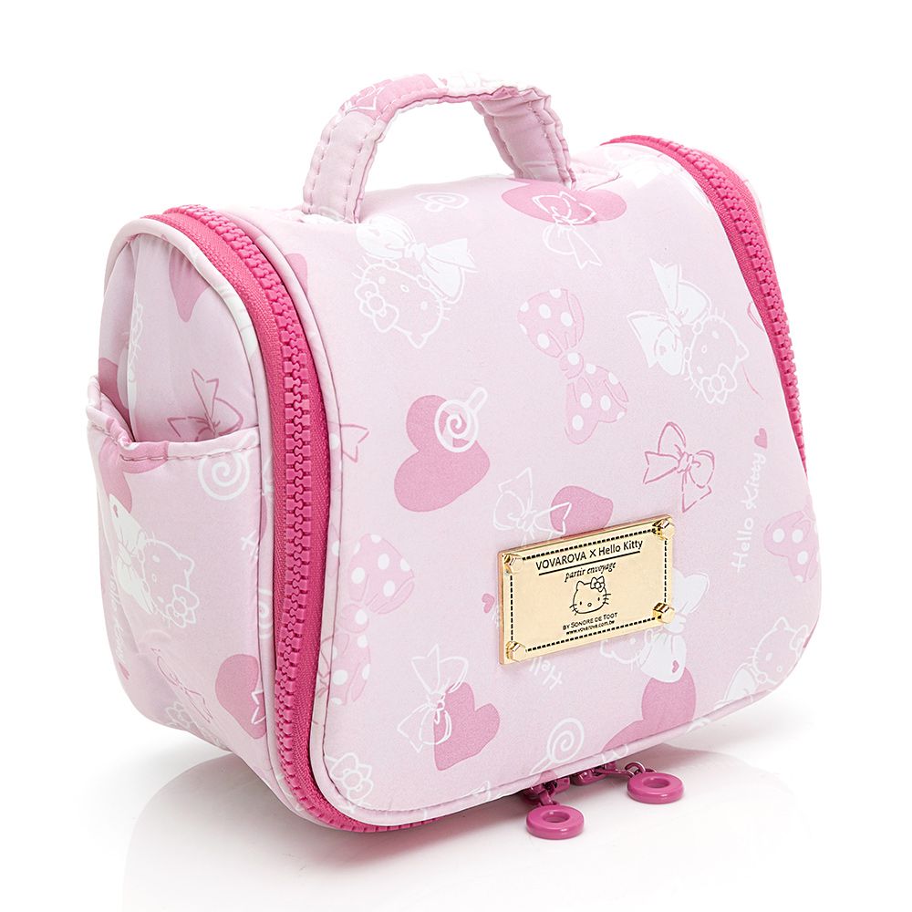 VOVAROVA - HELLO KITTY旅行盥洗包-微粉愛戀-臺灣限定-粉 (17cmx10cmx14cm)