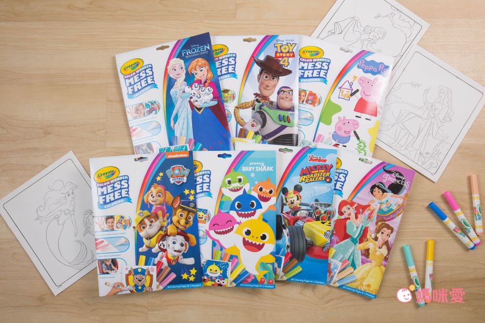 魔法顯色筆【Crayola 繪兒樂】神彩著色套組/著色本