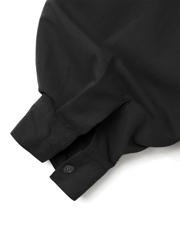 日本 GRL - 圓領大澎袖雪紡長袖襯衫-天使白