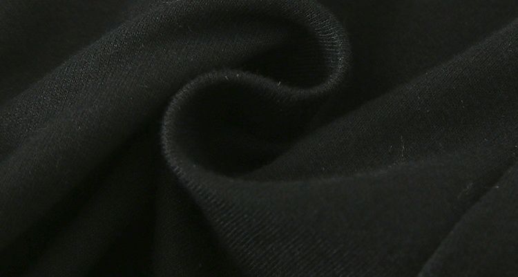 純棉束口休閒長褲-大眼恐龍-黑色