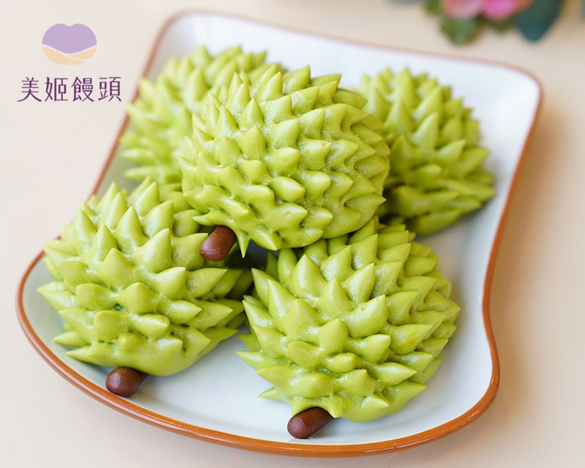 美姬饅頭 - 榴槤鮮乳造型奶黃包 (6入)-45g