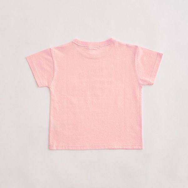 日本 Lycee mine - 可愛少女標語印花短袖上衣-黑色獨角獸