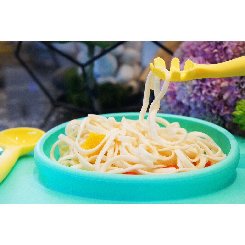 寶寶吃麵神器【FARANDOLE 法紅荳】小麵撈、湯匙、圍兜