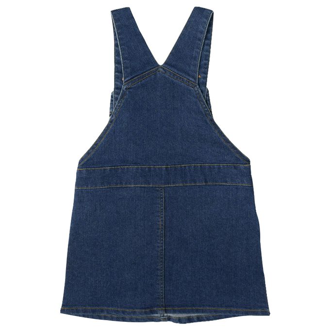 akachan honpo - 牛仔背心裙-深藍色