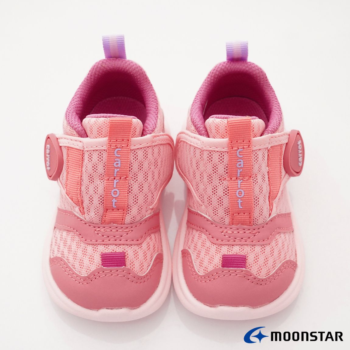 Moonstar日本月星 - 寶寶速乾學步穩健機能款(寶寶段)-學步鞋-粉