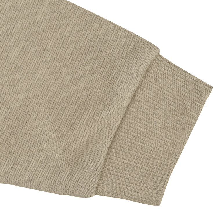 akachan honpo - 連帽外套 粗節紗-毛圈內裡-咖啡色