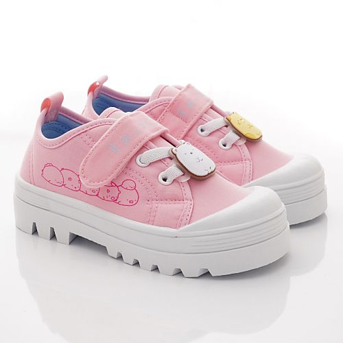 角落生物 - 卡通帆布款童鞋(中小童段)-休閒鞋-粉色