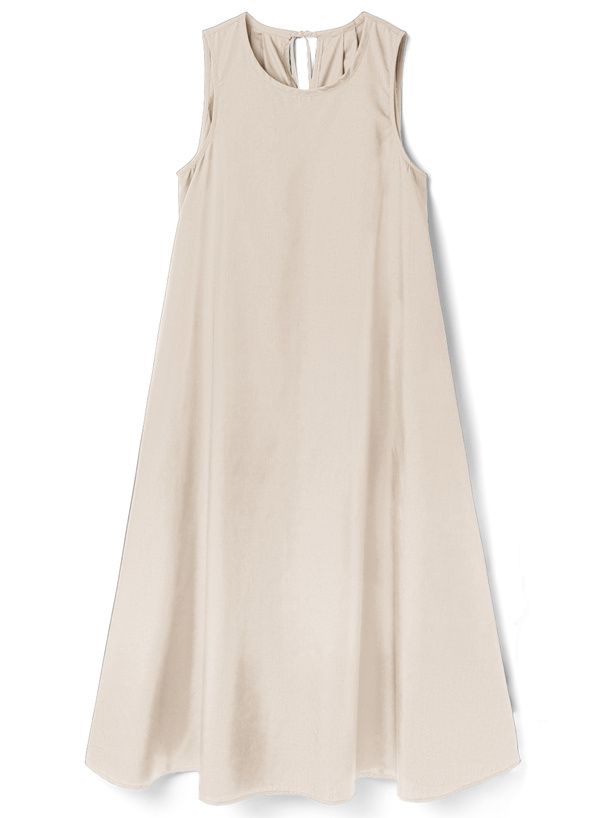 日本 GRL - 優雅後綁帶修身無袖洋裝-淺軍綠