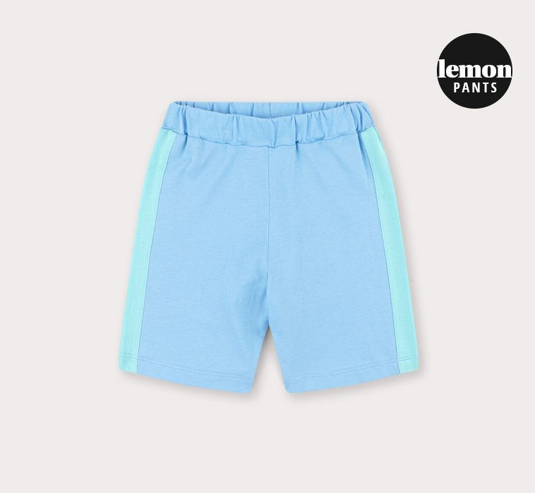 韓國 HEJMINI - 側邊拼接色套裝-檸檬黃