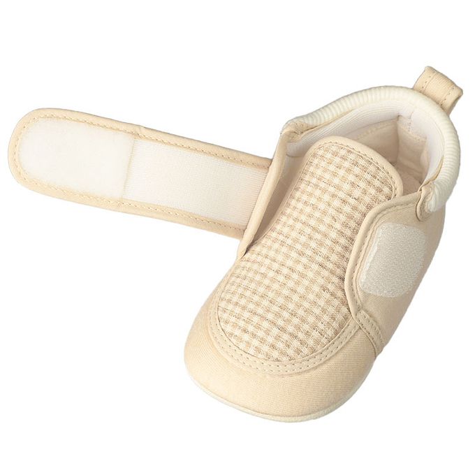 akachan honpo - 學步鞋-格紋-淺卡其色