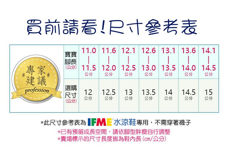 日本IFME - 軍藍和風寶寶機能水涼鞋