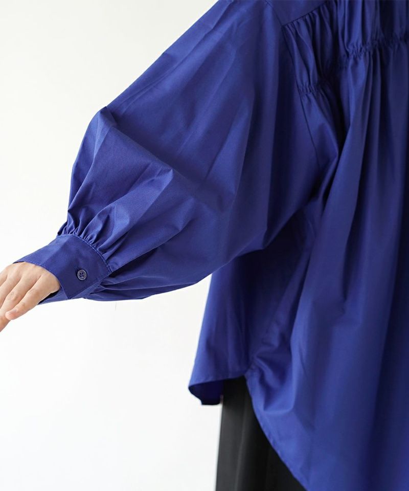 日本 zootie - 慵懶感後抽繩長袖襯衫-米杏