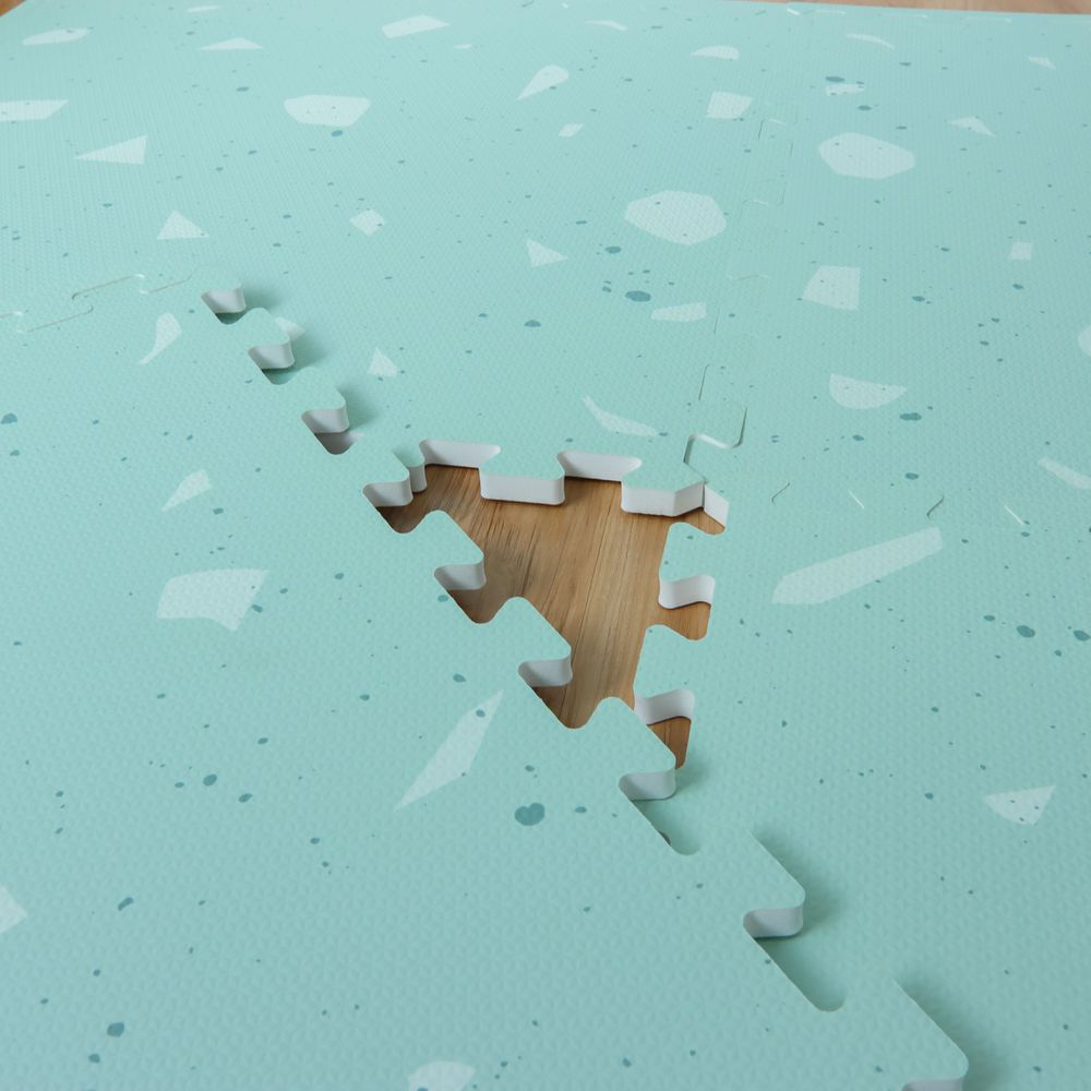 抹茶-水磨石系列巧拼-綠色 (單片62*62cm)-六片入