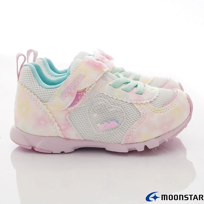 Moonstar日本月星 - 月星LV系列甜心運動款(中大童段)-運動鞋-白