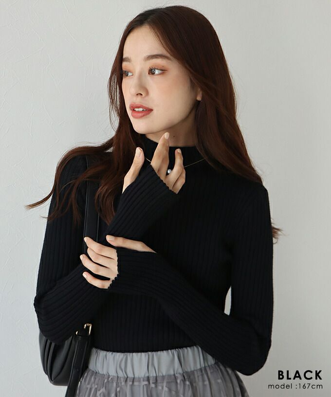 日本 BLUE EAST - 小立領坑條針織上衣-果實紅