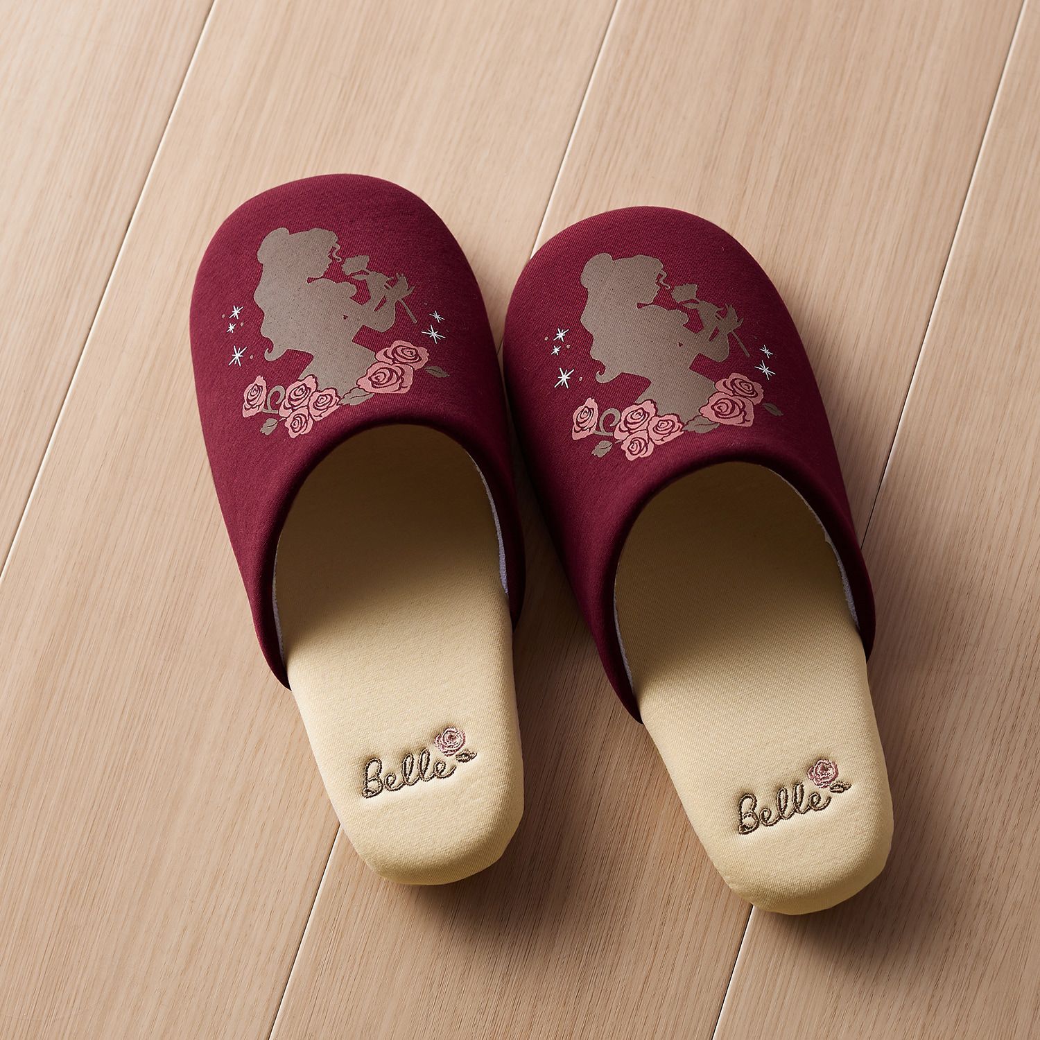 日本千趣會 - 迪士尼室內拖鞋-米奇蒲公英-杏