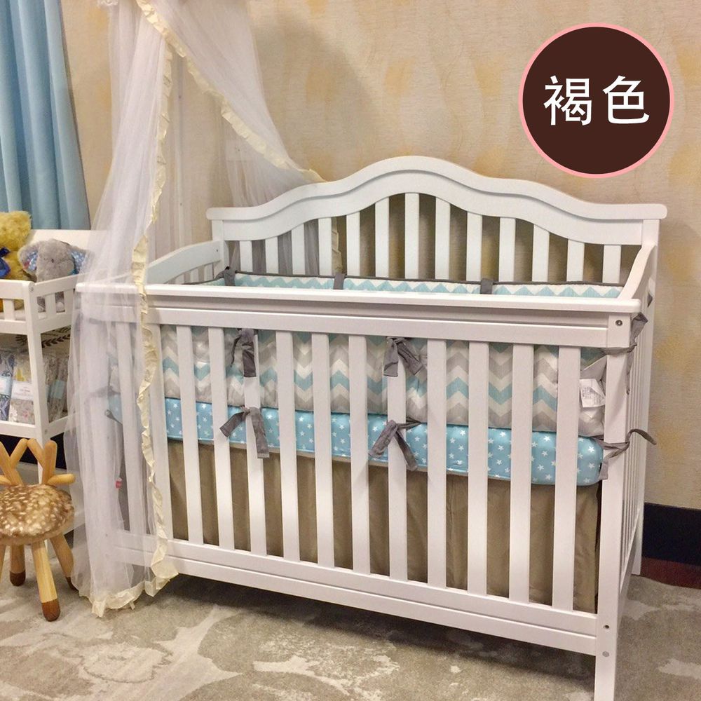 Rockland - Summer4合1成長床-贈10cm床墊-褐色 (130X70)
