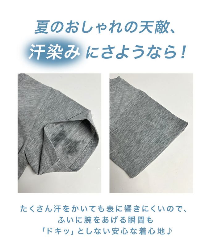 日本 Kobe Lettuce - 抗透汗機能 圓領短袖T恤-白