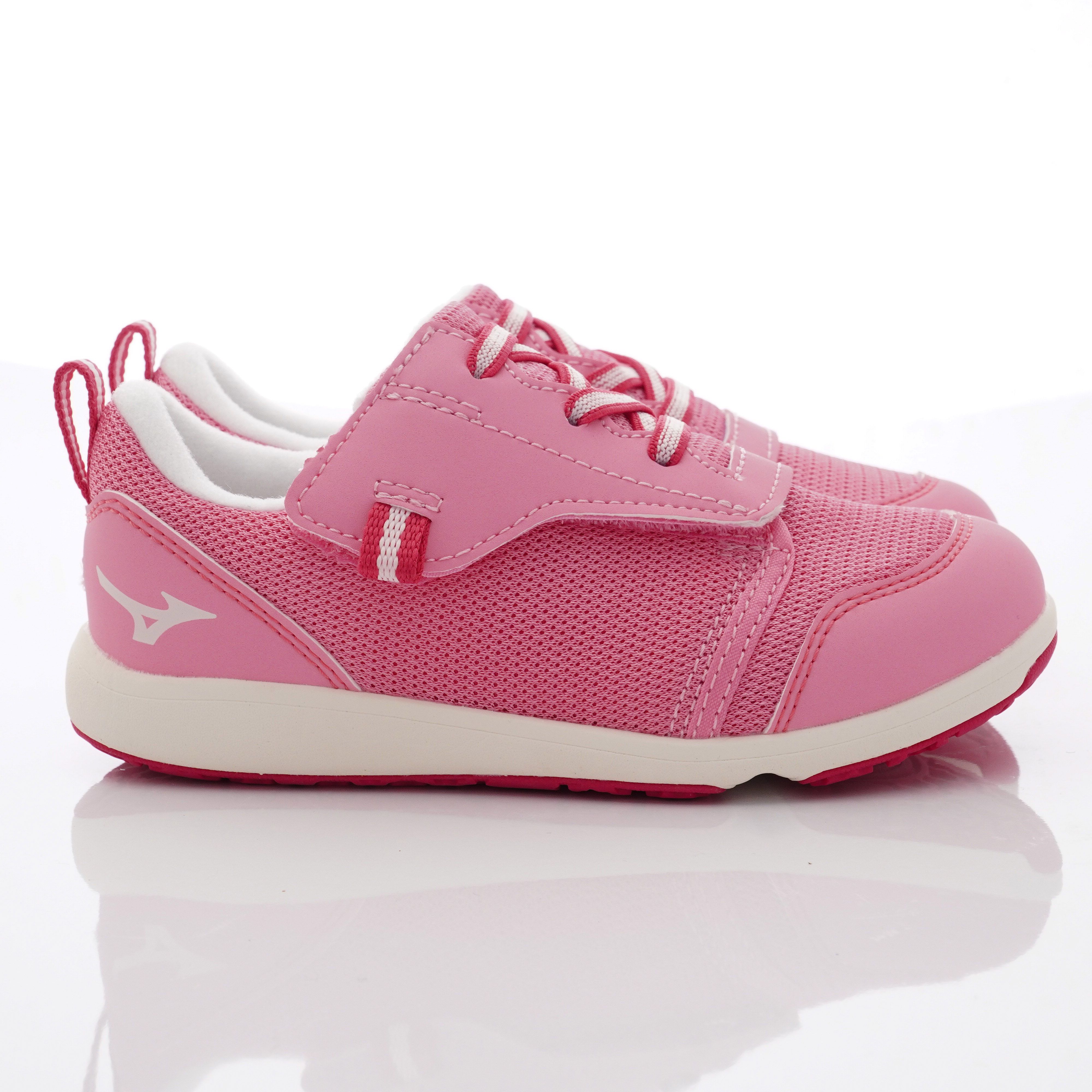 MIZUNO 美津濃 - 超輕量大絆帶機能鞋款(中童段)-粉