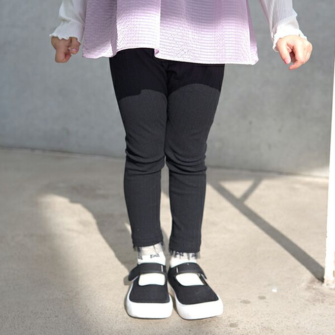 日本 Lycee mine - 下擺酷甜薄紗合身九分褲-條紋-黑白