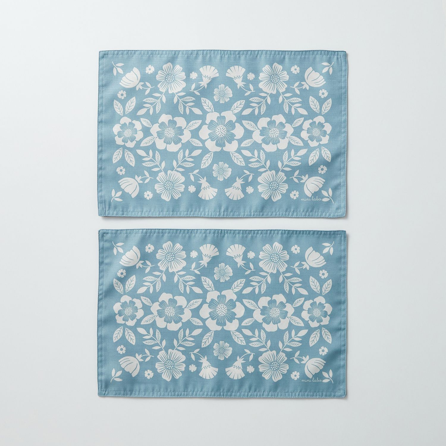 日本千趣會 - mini labo設計 防潑水餐墊(2入組)-英國鄉村花卉-粉系