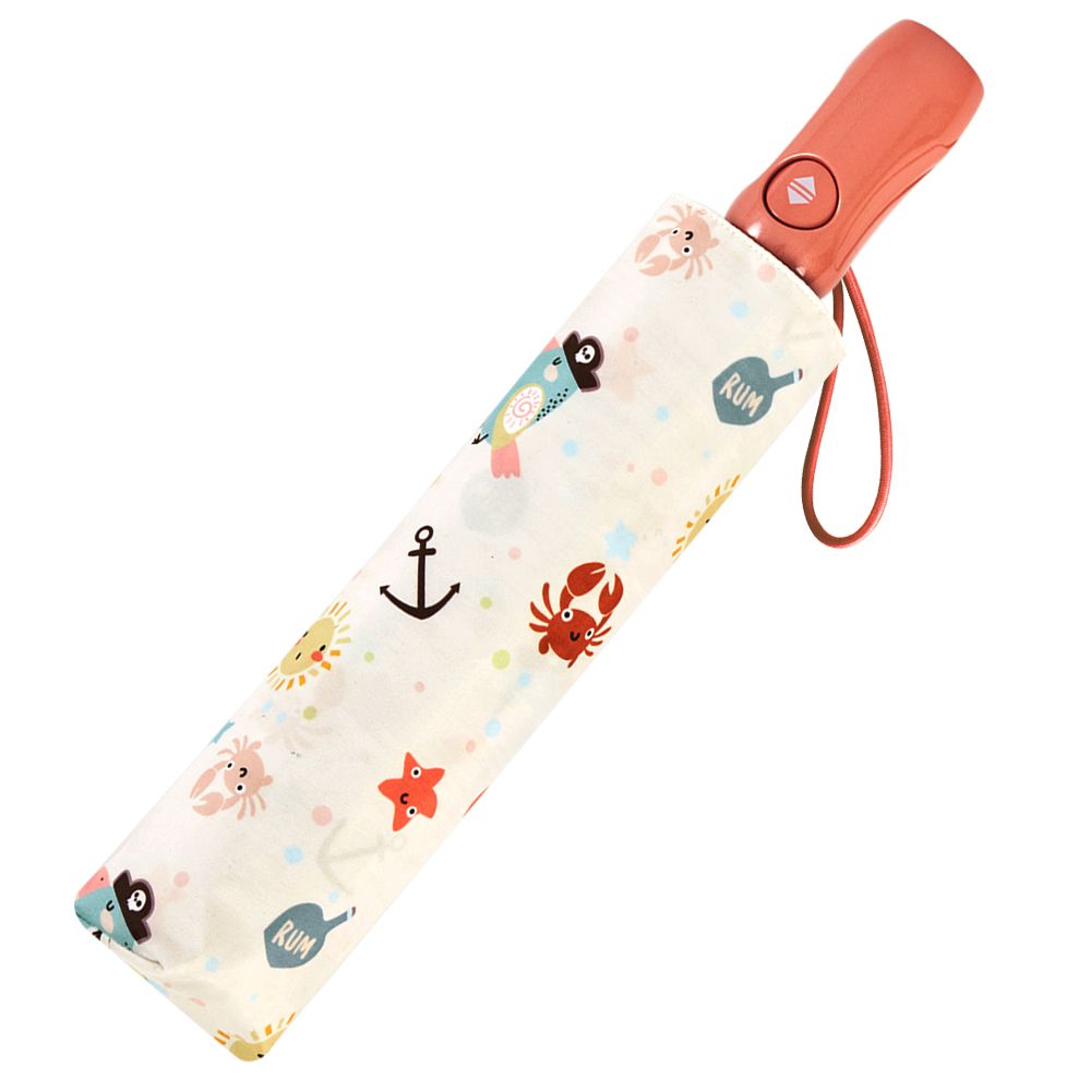 抗UV雙人自動傘-海盜鸚鵡-480g