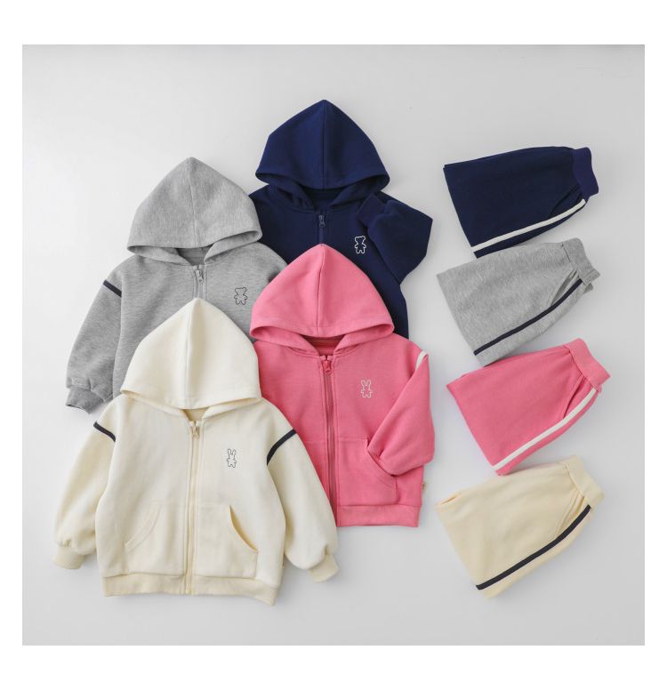 棉質休閒運動束口長褲-粉色