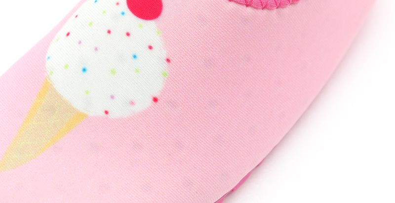 韓國 OZKIZ - 潛水布面輕量/防滑兒童沙灘鞋/戲水鞋-冰淇淋