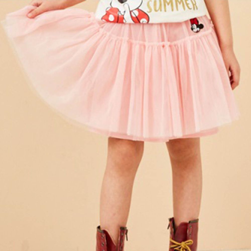 麗嬰房 Disney - 米妮系列俏麗甜心蓬紗裙-粉紅