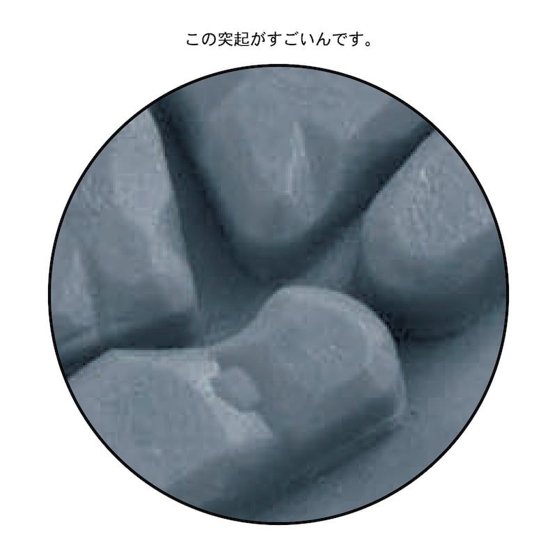 日本千趣會 - 硬式足底按摩室內拖鞋-岩石造型-深灰