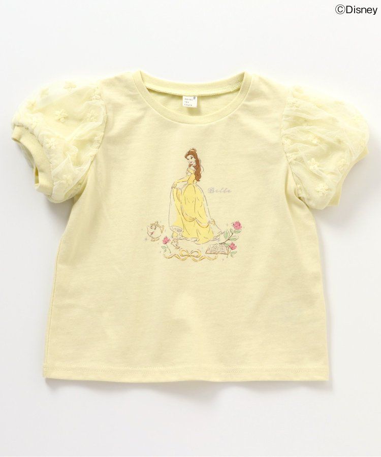 日本 apres les cours - 迪士尼 公主蕾絲澎澎短袖上衣-冰雪奇緣-水藍