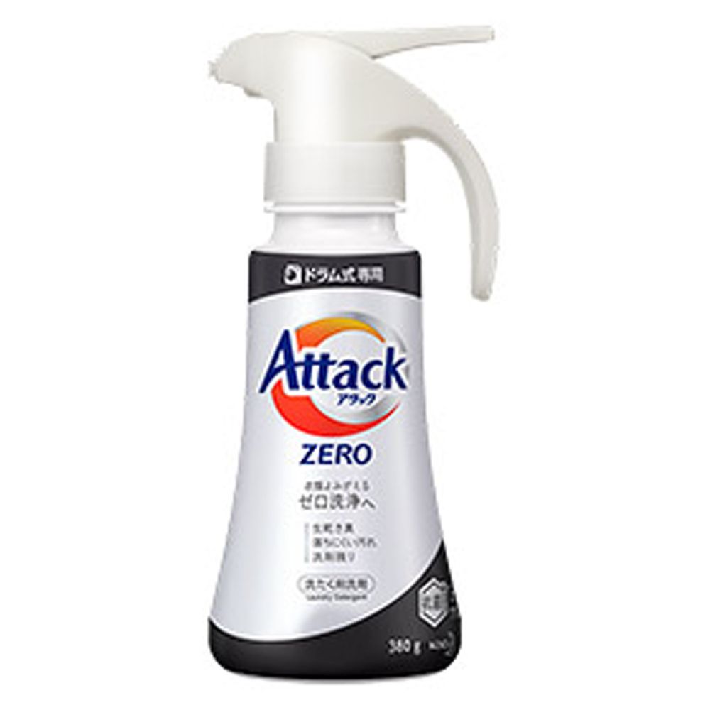日本花王 - Attack Zero 超濃縮洗衣精-單手按壓式-(適合滾筒式式洗衣機)-380g