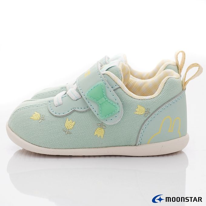 Moonstar日本月星 - 赤子心系列寶寶學步機能鞋-CRB1417綠(寶寶段)-學步鞋-綠