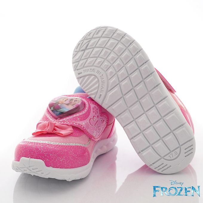 台灣製冰雪奇緣電燈鞋(中小童段)-運動鞋-粉